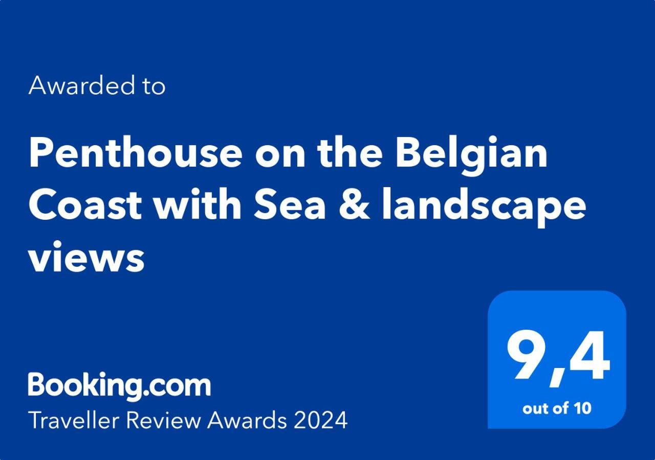 Penthouse On The Belgian Coast With Sea & Landscape Views Lejlighed Wenduine Eksteriør billede